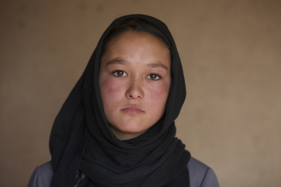 Polio Vaccination in Afghanistan 

Zainab, 17, who works with the polio campaign as a volunteer vaccinator poses for a portraitduring the last day of a vaccination campaign in Bamyan.