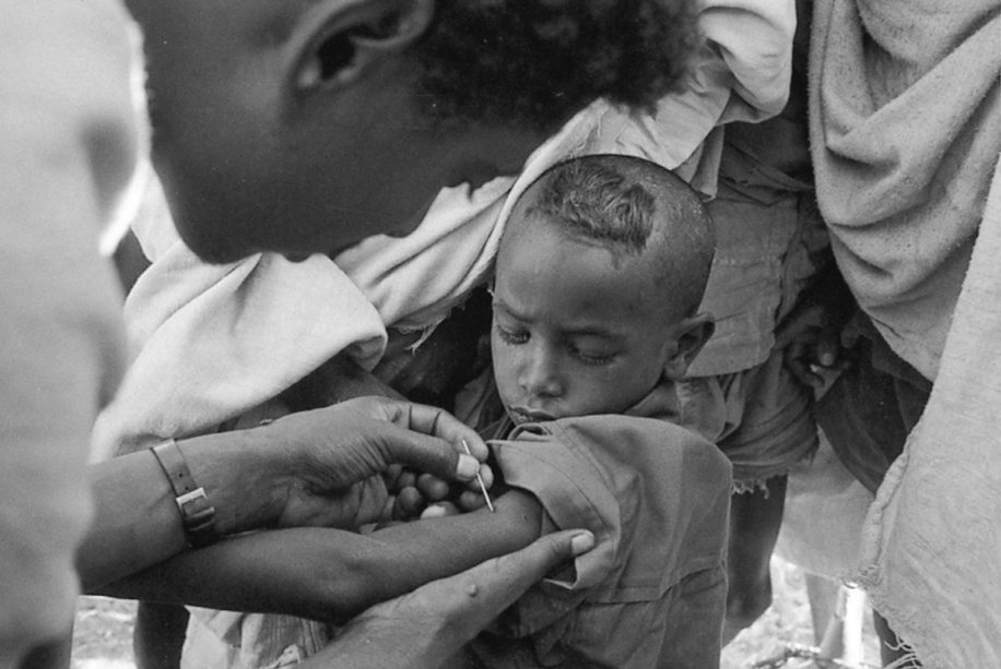 The WHO smallpox eradication campaign was launched in its intensified form in 1967, and in four years had wiped out smallpox in Latin America. Four more years toppled the disease's last bastion in Asia. The multi-national teams closed in on Somalia, scene of 