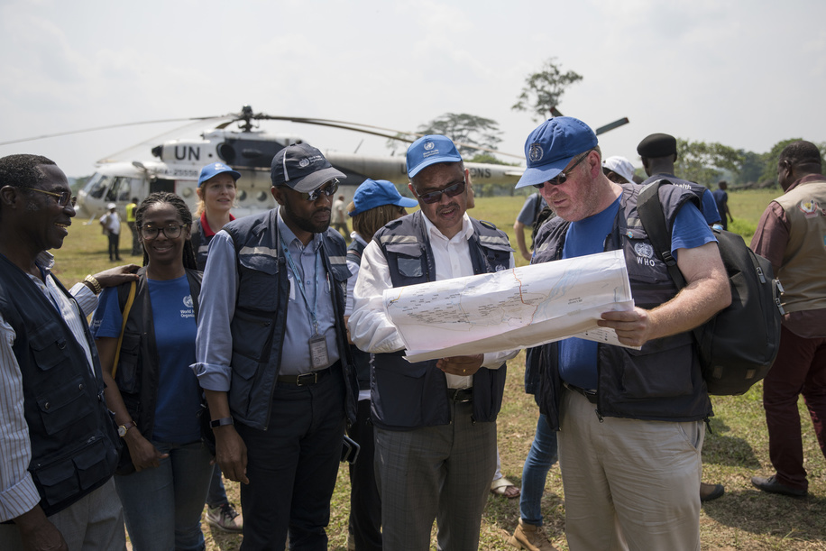 WHO’s response to Ebola virus disease (EVD) outbreak in the Democratic Republic of Congo.

WHO Director-General Dr Tedros Adhanom Ghebreyesus arrives in Itipo.