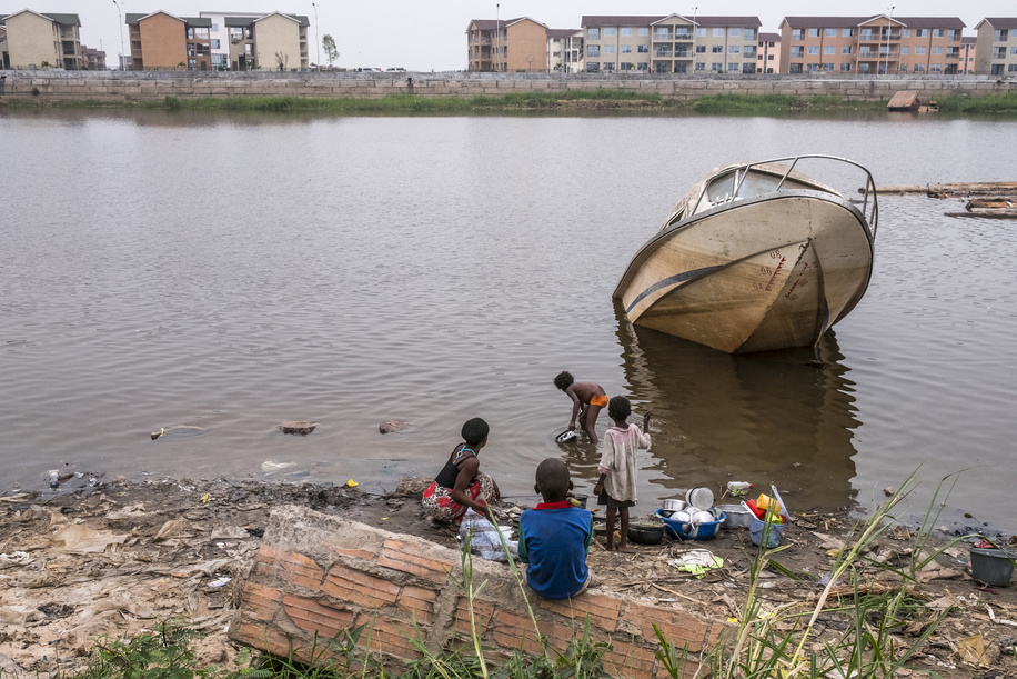 Cholera in Democratic Republic of the Congo. Cholera is an acute enteric infection, primarily linked to insufficient access to safe water and proper sanitation. Shores of the Congo River in Kinshasa. On the background can be seen the gated community 
