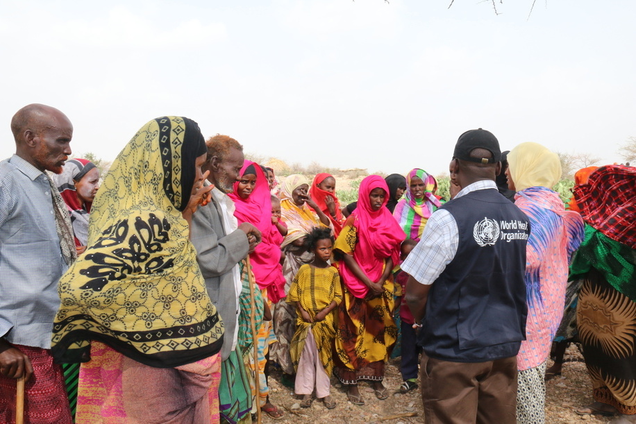 Somalia: Outbreak of Acute Watery Diarrhea - 2017 Social mobilization activities are part and parcel of the response. WHO and UNICEF risk communication officers regularly meet with communities to ensure that messages are well understood. WASH, water, sanitation