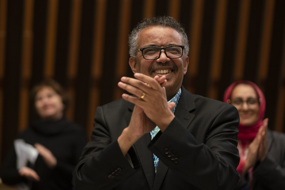 Seventy-third World Health Assembly, Geneva, Switzerland, 18-19 May 2020 (de minimis).

The World Health Assembly will reconvene later in the year.

WHO Director-General, Dr Tedros Adhanom Ghebreyesus during the closing session of the 73rd World Health Assembly — 19 May 2020.