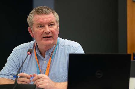 The International Health Regulations Emergency Committee (IHREC) for Pneumonia, due to the Novel Coronavirus 2019-nCoV, reconvened on 31 July 2020, the 4th time since first meeting in January 2020. Photo: Executive Director, WHO Health Emergencies Programme Dr Michael Ryan speaking Title of officials and WHO staff reflects their respective positions at the time the photo was taken.