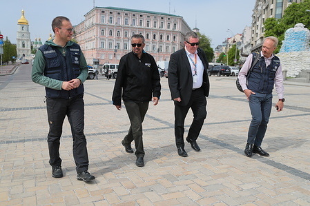Informal visit of WHO team to St Sophia Cathedral, Kyiv, Ukraine, 07 May 2022.