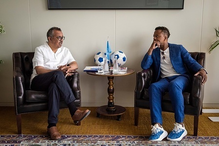 On 15 August 2022, WHO Director-General Dr Tedros Adhanom Ghebreyesus mets with advocate, French football coach and former professional player Patrice Evra. They discussed Mr Evra's support for WHO's work to prevent violence against children.  https://twitter.com/DrTedros/status/1559145244926656512?s=20&t=GZoq7rdr8_HBuL6yFKmDFw