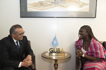 On 21 October 2022 Grow, Unite, Build, Africa (GUBA) Enterprise CEO and Founder Lady Dentaa Amoateng met with WHO Director-General Dr Tedros Adhanom Ghebreyesus at WHO headquarters in Geneva, Switzerland, to present him with a GUBA award for Exceptional Leadership in Global Health.  See related award acceptance speech https://twitter.com/DrTedros/status/1576614204165197825?s=20&t=3_vrKrxZ0a9OBaQFnM1Kdg from Dr Tedros on 2 October 2022.