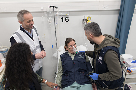 Emergency medicine experts from around the world develop a practical exercise during the WHO Academy Critical Care workshop in Lyon, 7 December 2022.