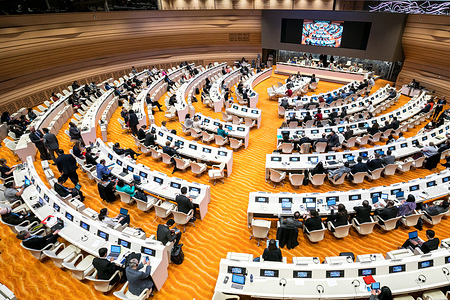 Seventy-Second World Health Assembly, Geneva, Switzerland, 20–28 May 2019 Committee B in session