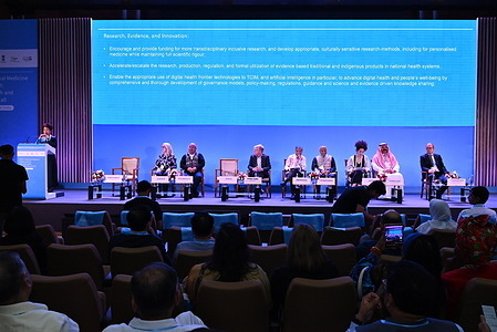 The Summit aims to to look anew at the application of rigorous scientific methods to unlock the vast potential of traditional, complementary and integrative medicine (TCIM) amidst important challenges and opportunities to realize universal health coverage and promote health and well-being for people and the planet. Caption was not provided by the photographer. Therefore, a generic caption has been applied to this image.