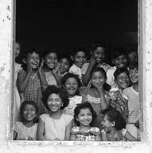 Children's health - tomorrow's wealth - the slogan for 1984 World Health Day. Here, happy schoolchildren in Mexico.