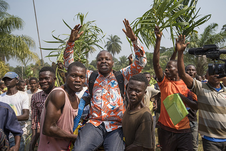 Lucien Ambunga, Catholic Priest and Pastor of Itipo returns home to his parishioners in Itipo village after surviving Ebola. http://www.afro.who.int/news/returning-home-after-surviving-ebola-democratic-republic-congo