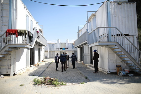 On 22 March 2020, WHO staff visit a co-located quarantine facility next to the new Rafah Crossing Field Hospital in the Gaza Strip. The quarantine facility includes 50 rooms for quarantined travellers. Read more: http://www.emro.who.int/images/stories/palestine/documents/oPt_COVID-19_Response_Plan_FINAL_26_3_2020.pdf?ua=1  