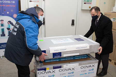 On 4 March 2021, COVID-19 vaccines are offloaded at Chisinau International Airport In the Republic of Moldova. The shipment of an initial 14 400 doses marked the first COVAX delivery in the European Region.  COVAX, the vaccines pillar of the Access to COVID-19 Tools (ACT) Accelerator, is co-led by the Coalition for Epidemic Preparedness Innovations (CEPI), Gavi, (the Vaccine Alliance Gavi) and the World Health Organization (WHO) – working in partnership with developed and developing country vaccine manufacturers, UNICEF, the World Bank, and others. It is the only global initiative that is working with governments and manufacturers to ensure COVID-19 vaccines are available worldwide to both higher-income and lower-income countries.  